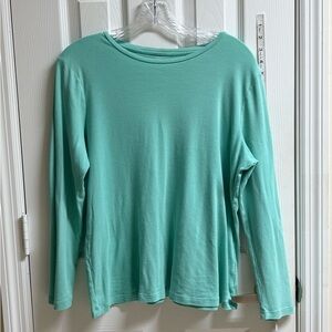 Talbots Teal Long Sleeve Top